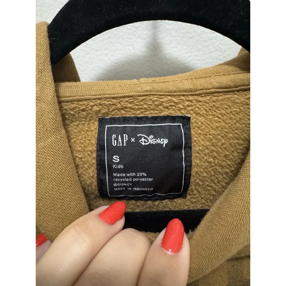 Gap Kids Disney‎ Mickey Brown Maple Brown Sugar Pullover Hoodie Size Small